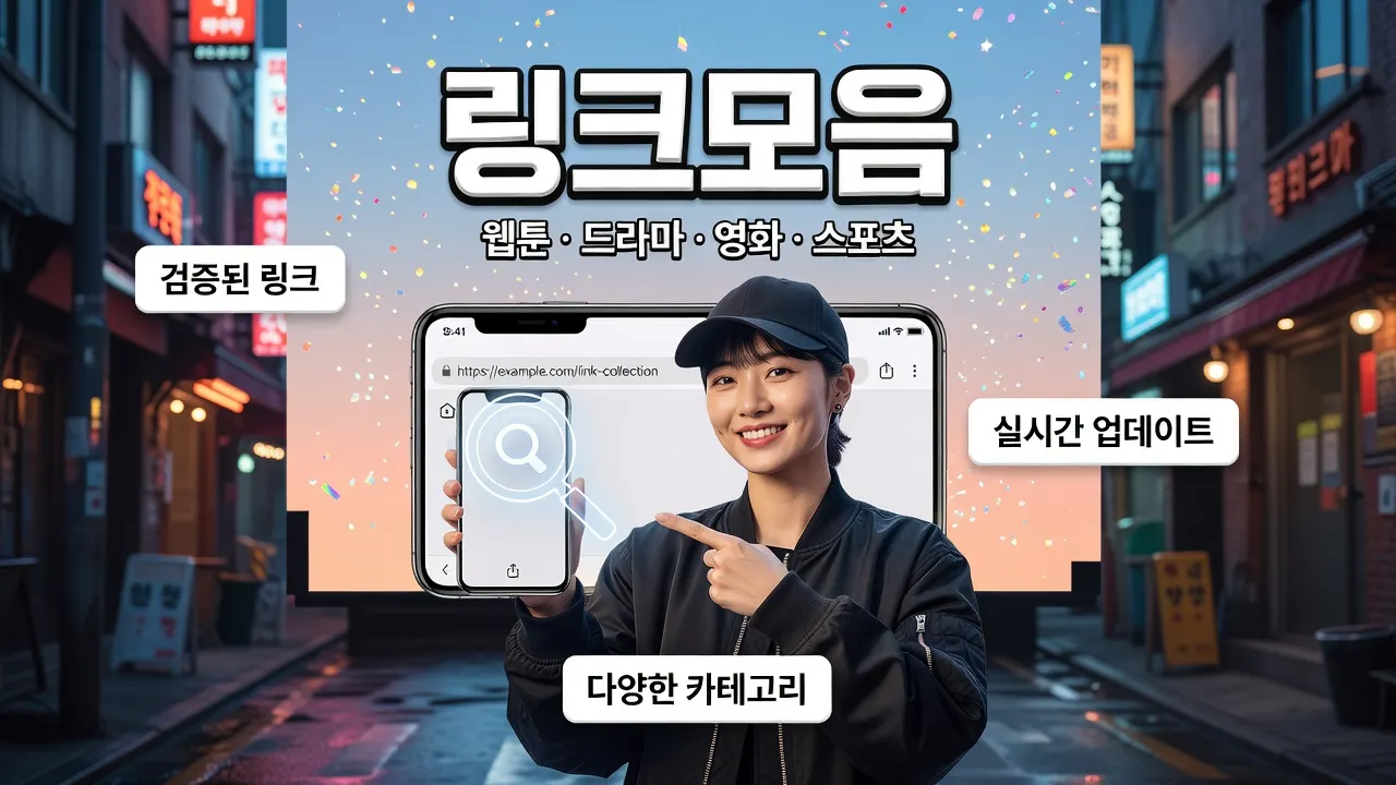 밤 골목에서 스마트폰 주소창을 가리키는 여성, 링크모음 반복 실패 시 끊긴 URL만 확인하는 해결법 안내
